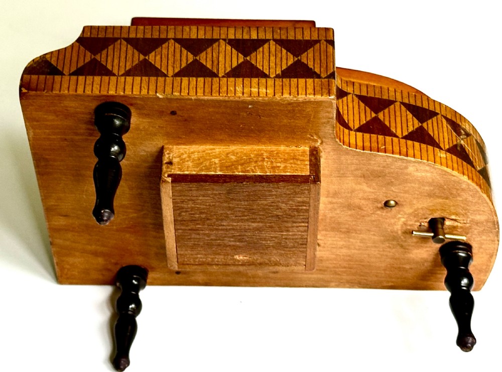 Art Deco Musical Cigarette Box in the form of a Piano View VII