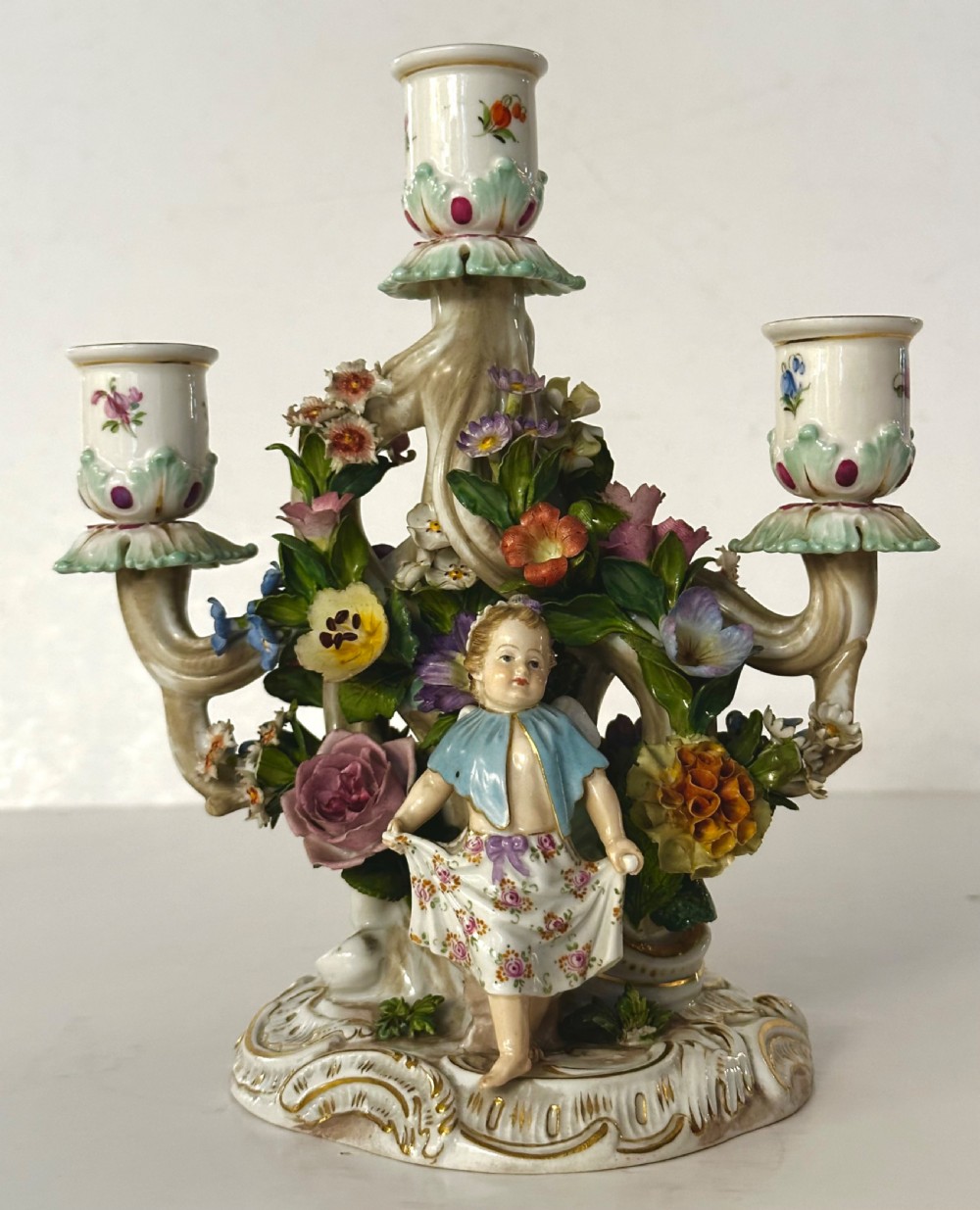 Pair of Meissen Candelabra. View IX