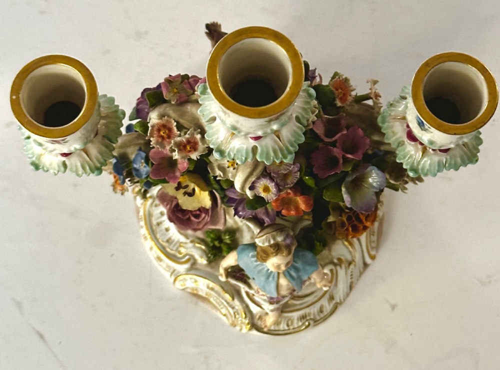 Pair of Meissen Candelabra. View XIV