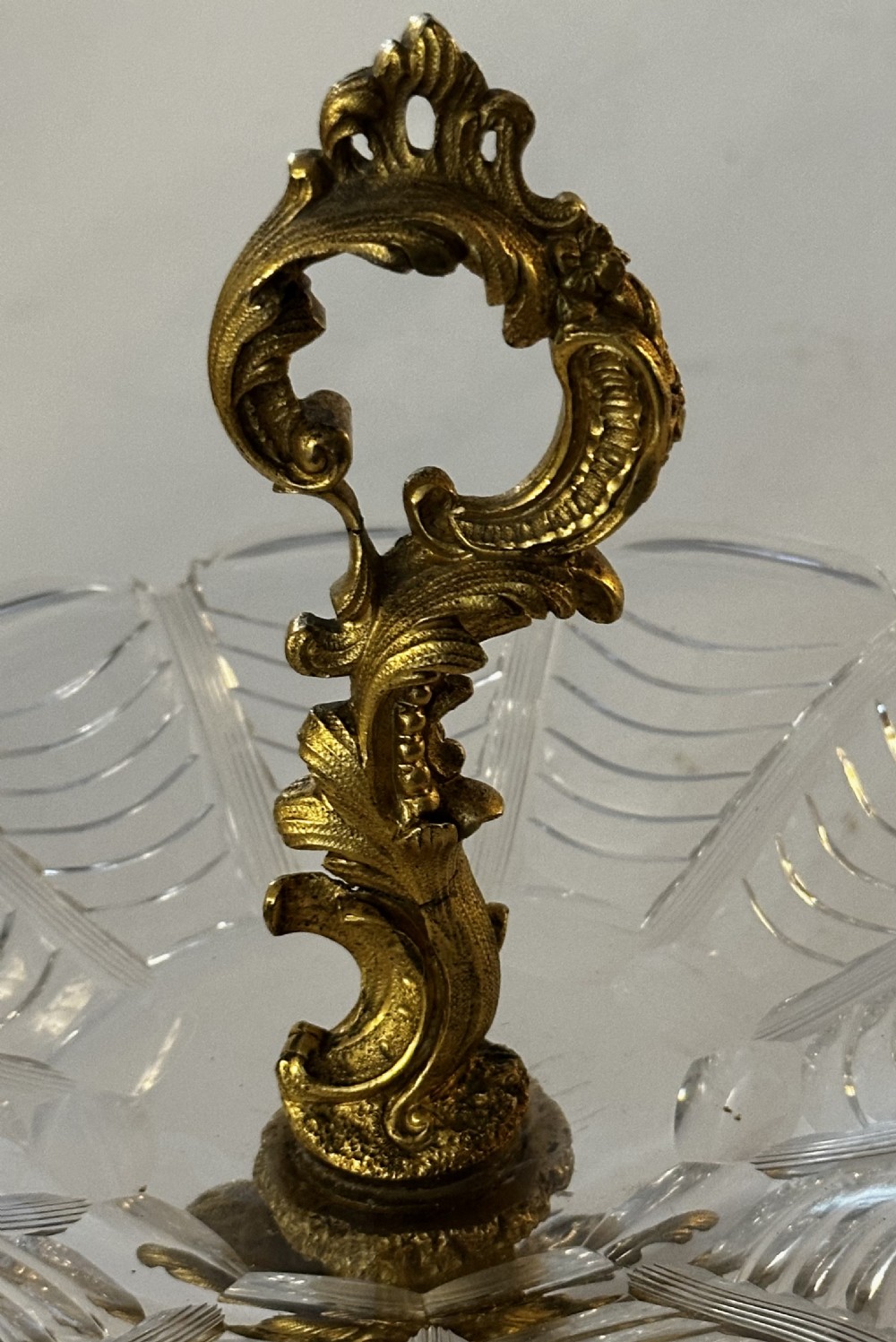 French Gilt Bronze and Cut class Centre Piece View VI
