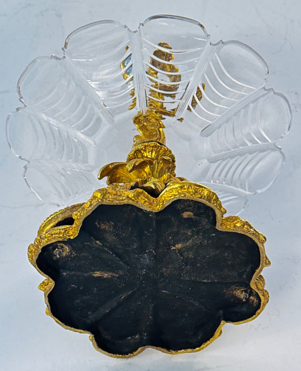 French Gilt Bronze and Cut class Centre Piece View VII