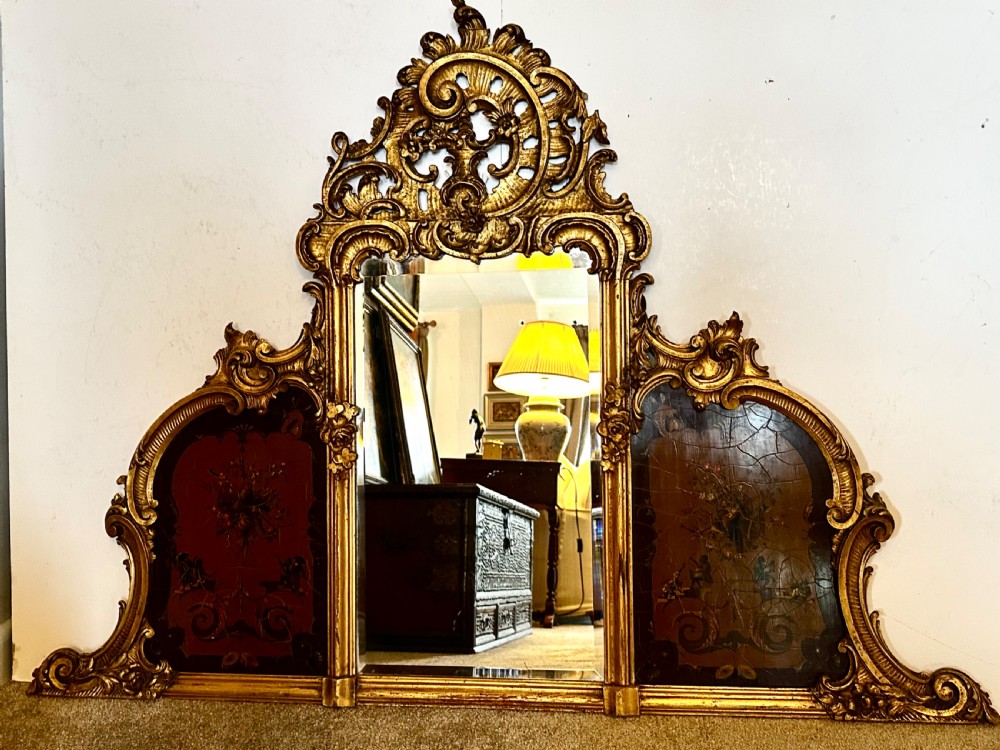 Italian Over Mantel  Mirror View IX