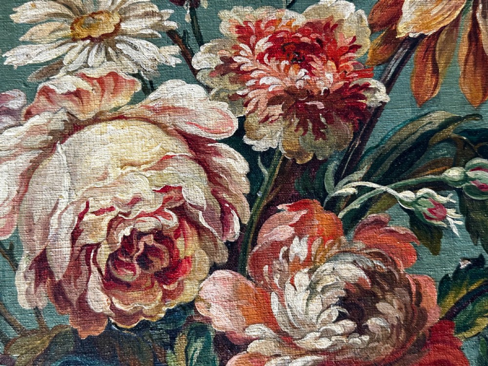 Pair of French Still Life  Oils on Canvas View III