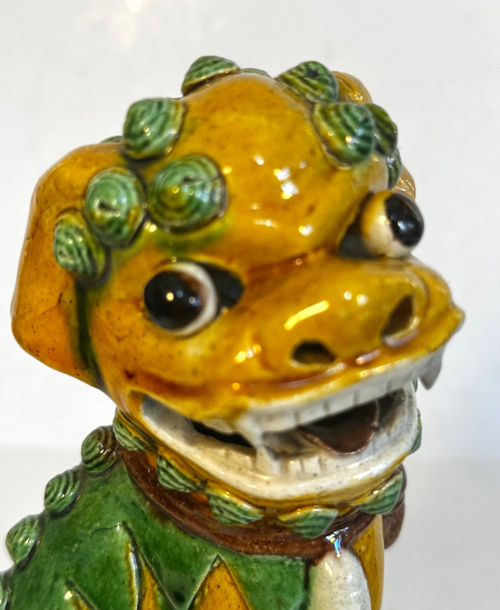 Pair of Chinese Buddhist Temple Lions. View VI