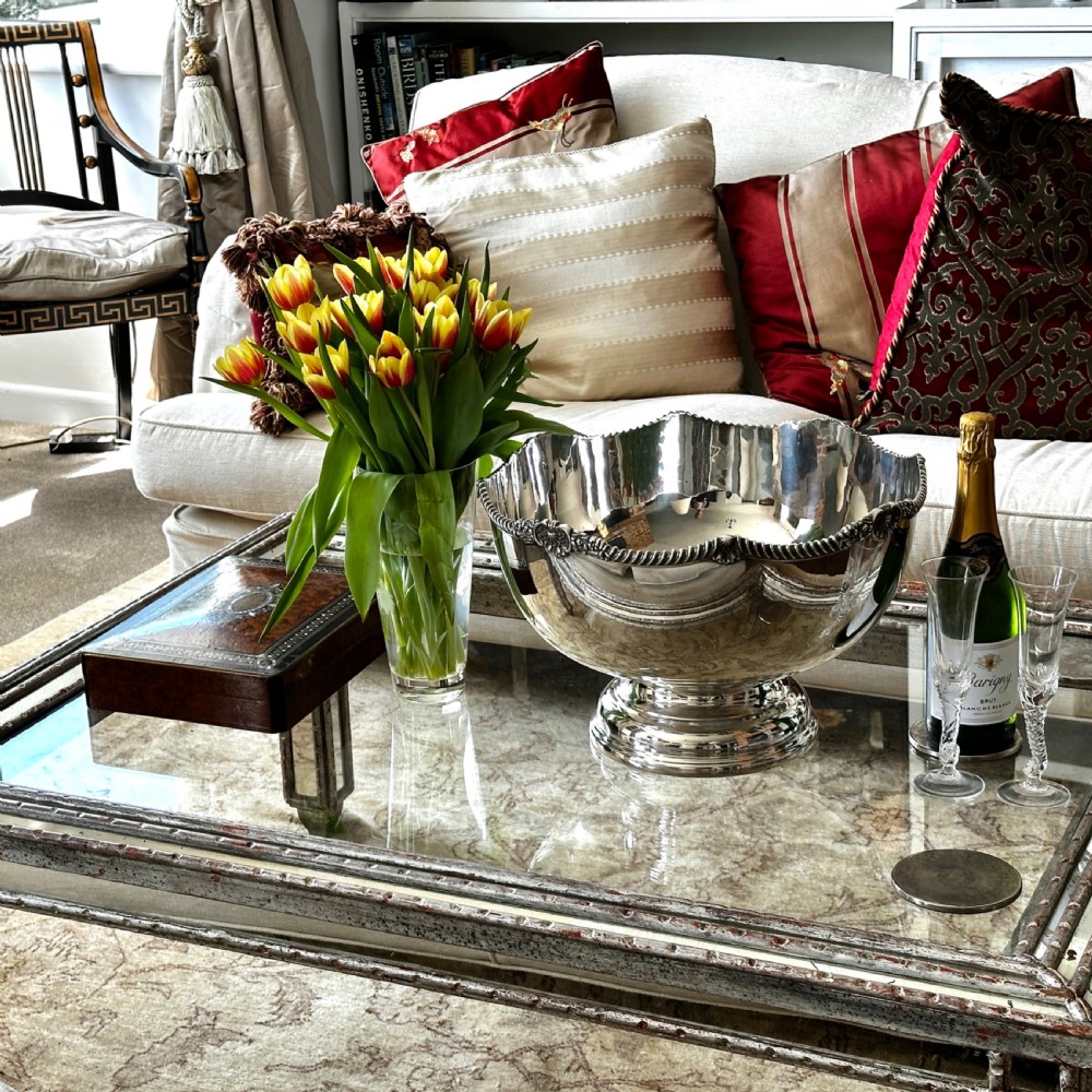 Large Silver plated Punch Bowl View VII