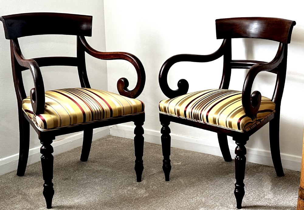 Pair of Regency Elbow Chairs View II