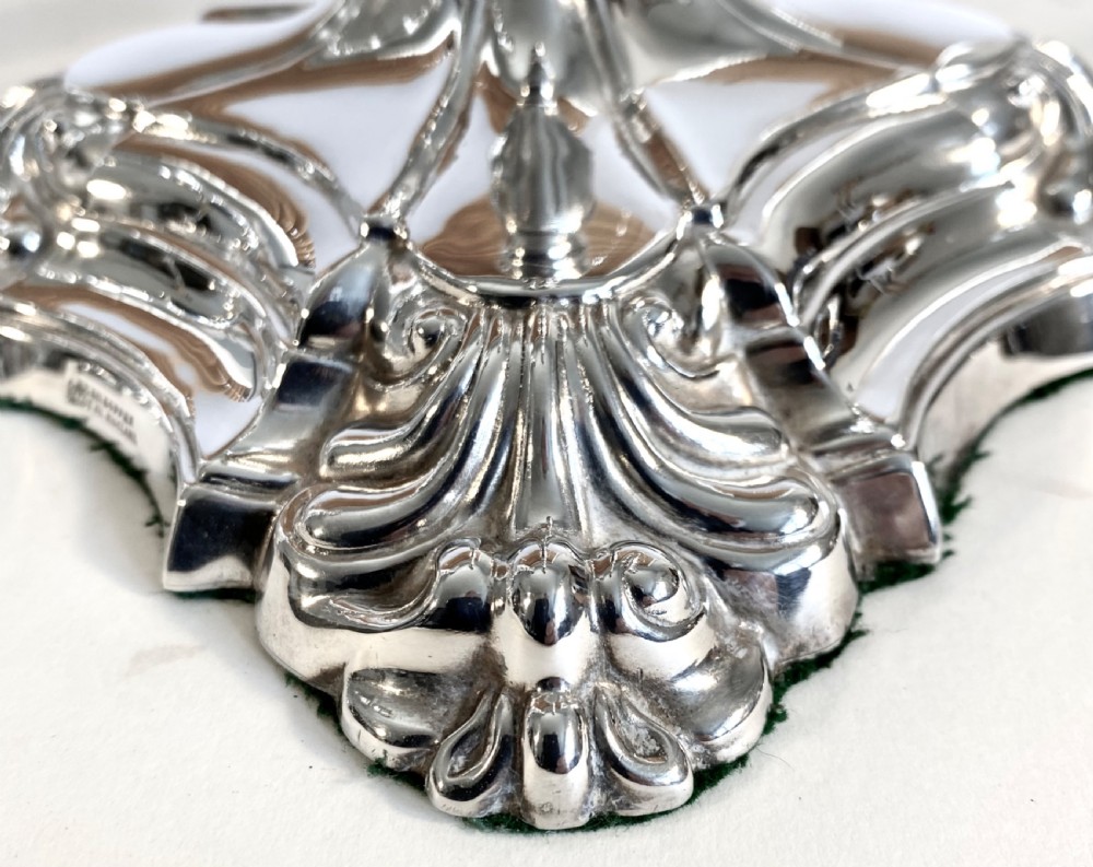 Edwardian Silver Plated Candlesticks View VII