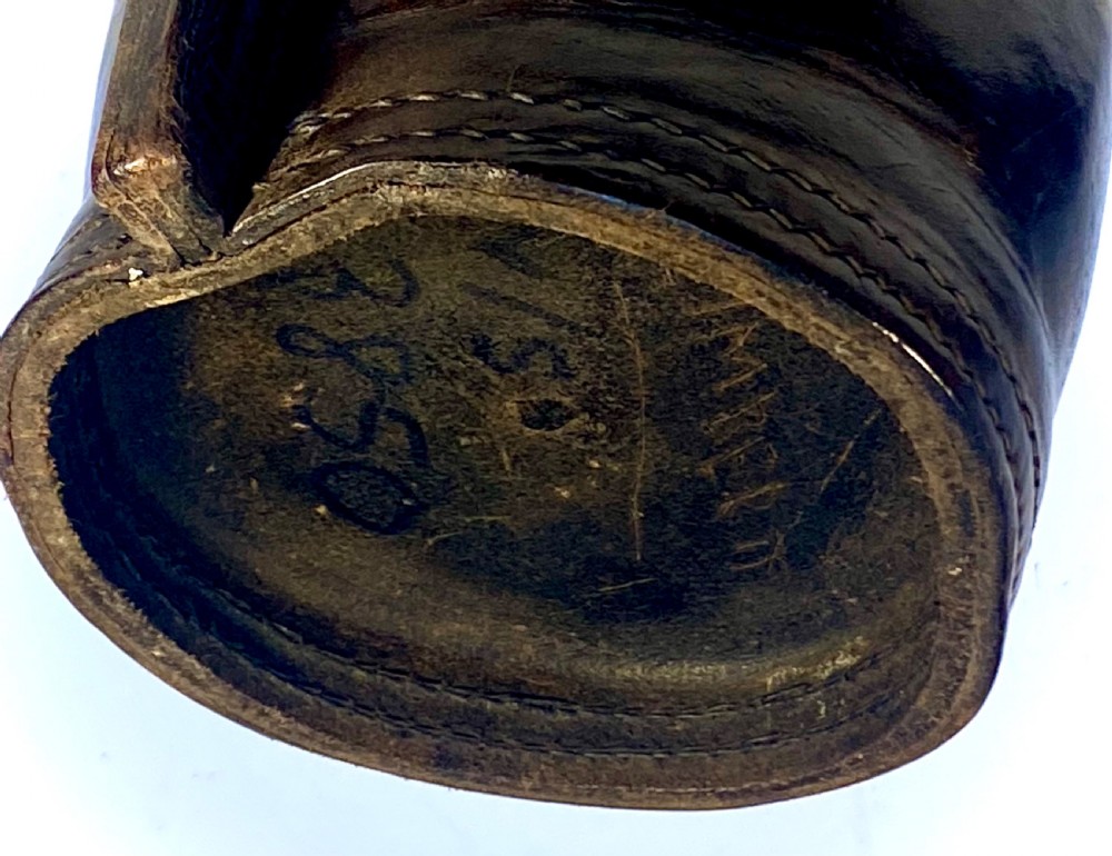 18th Century Leather Blackjack  ( Jug for Ale) View V