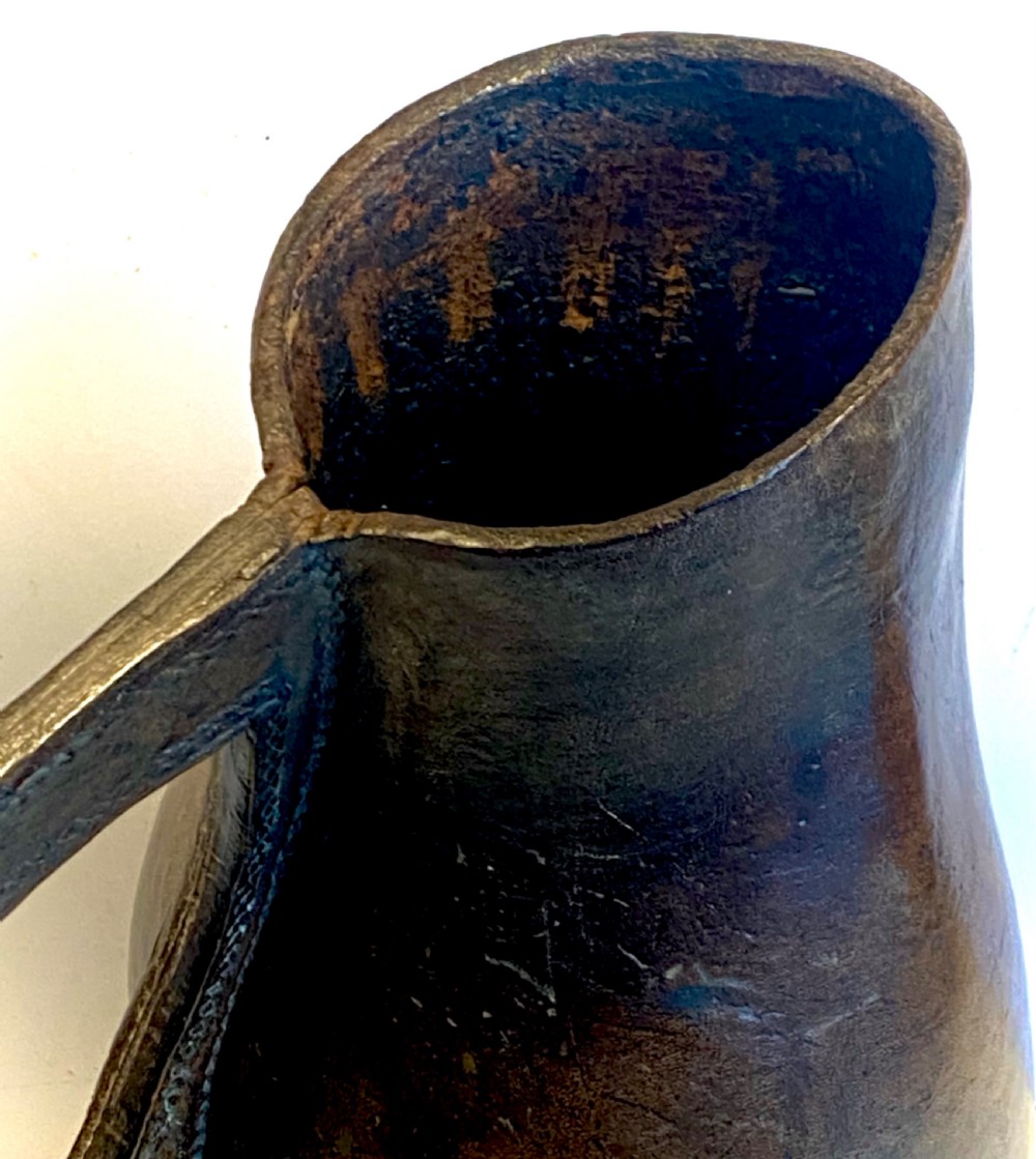 18th Century Leather Blackjack  ( Jug for Ale) View VI