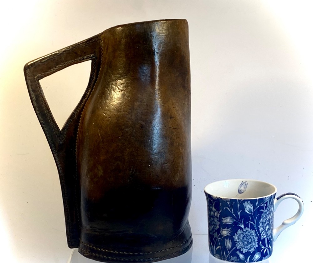 18th Century Leather Blackjack  ( Jug for Ale) View VII