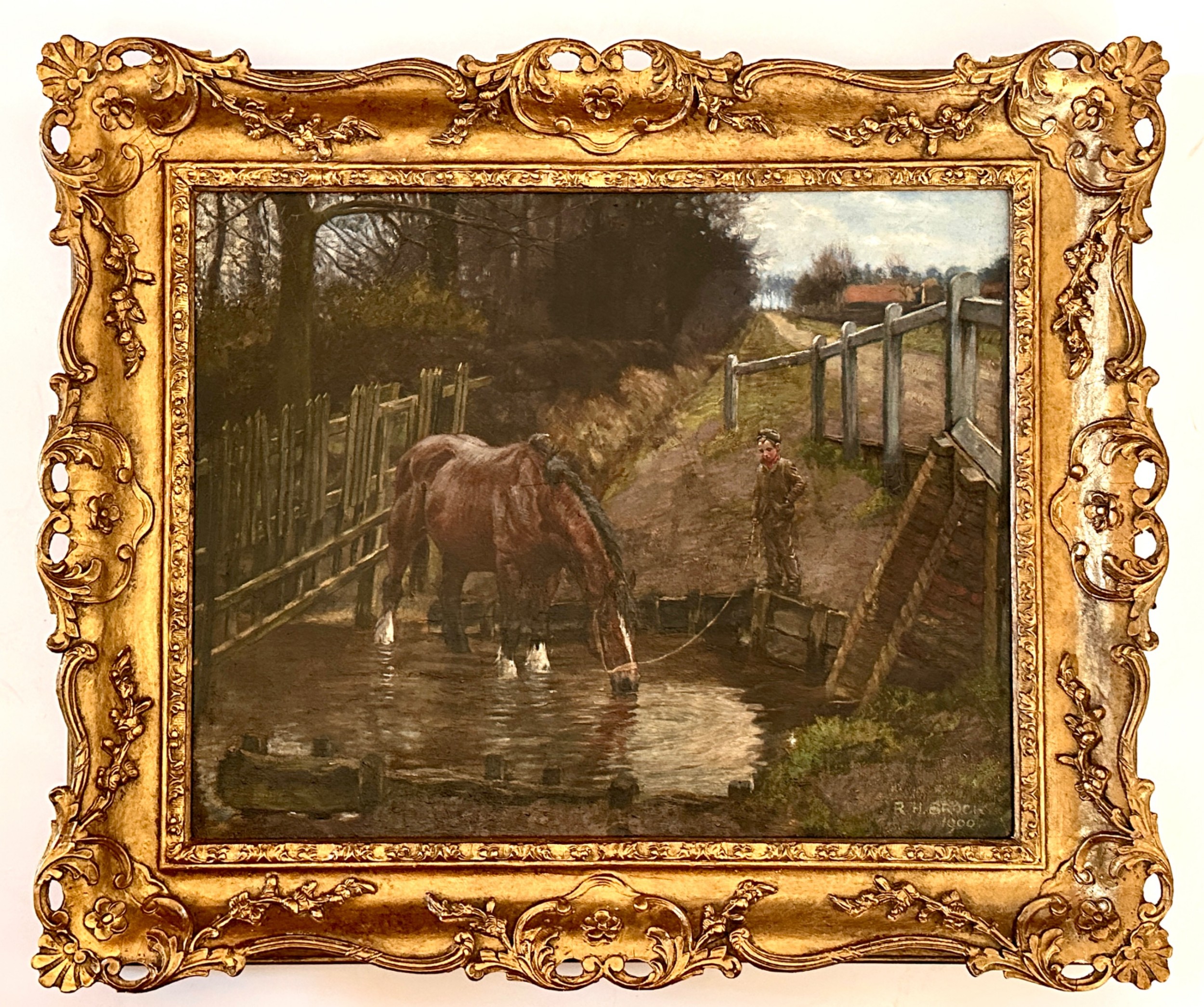 Oil on Canvas by Richard Henry Brock (1871-1943)
)