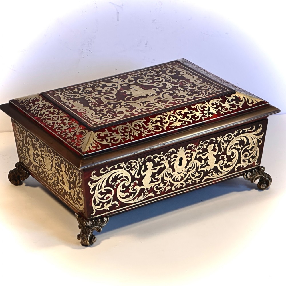  Boulle and Tortoiseshell Work Box View II