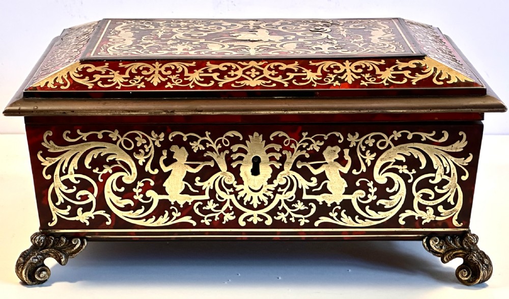  Boulle and Tortoiseshell Work Box View III