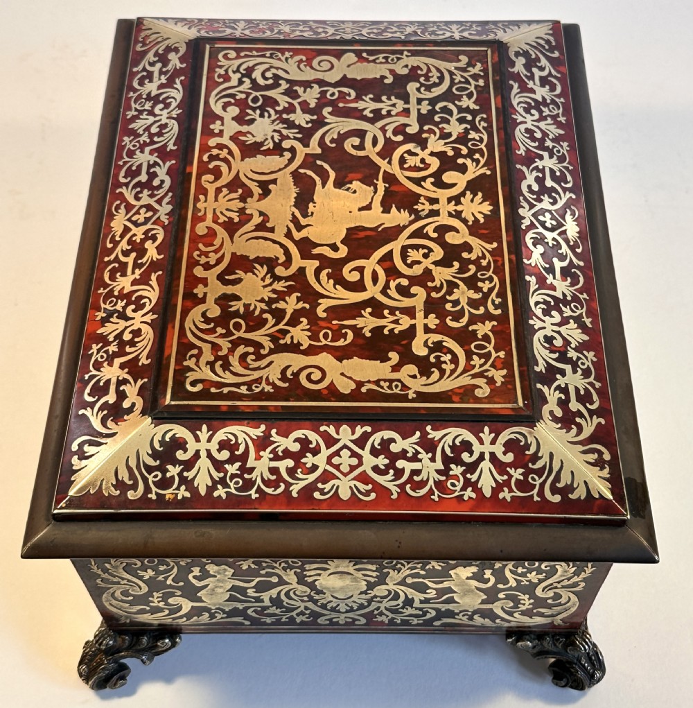  Boulle and Tortoiseshell Work Box View V