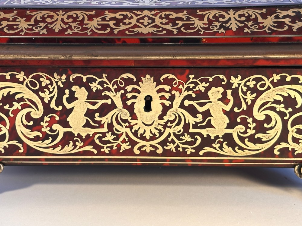  Boulle and Tortoiseshell Work Box View X