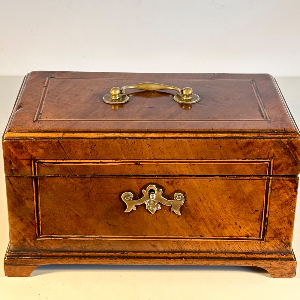George III Walnut Tea Caddy  View III