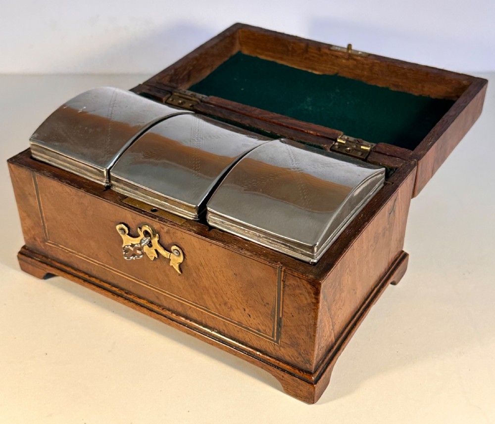 George III Walnut Tea Caddy  View VI