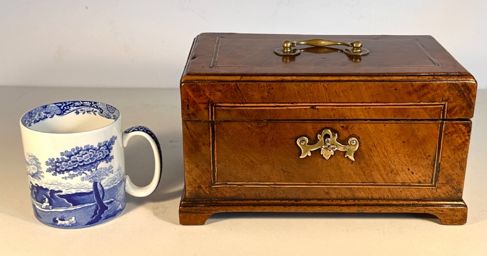 George III Walnut Tea Caddy  View X