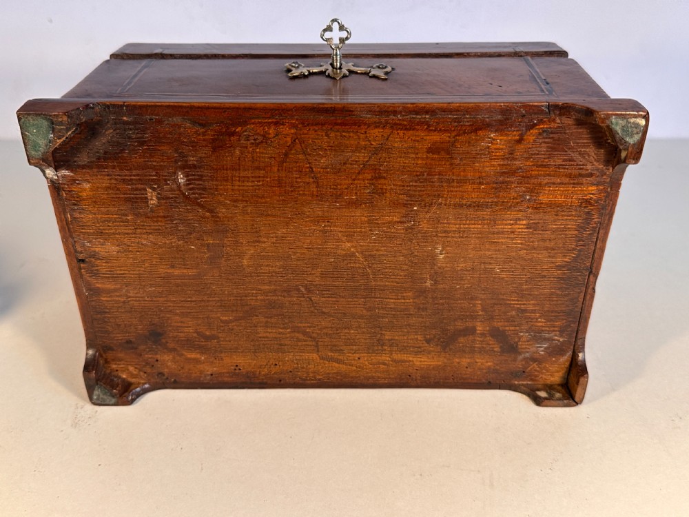 George III Walnut Tea Caddy  View XII