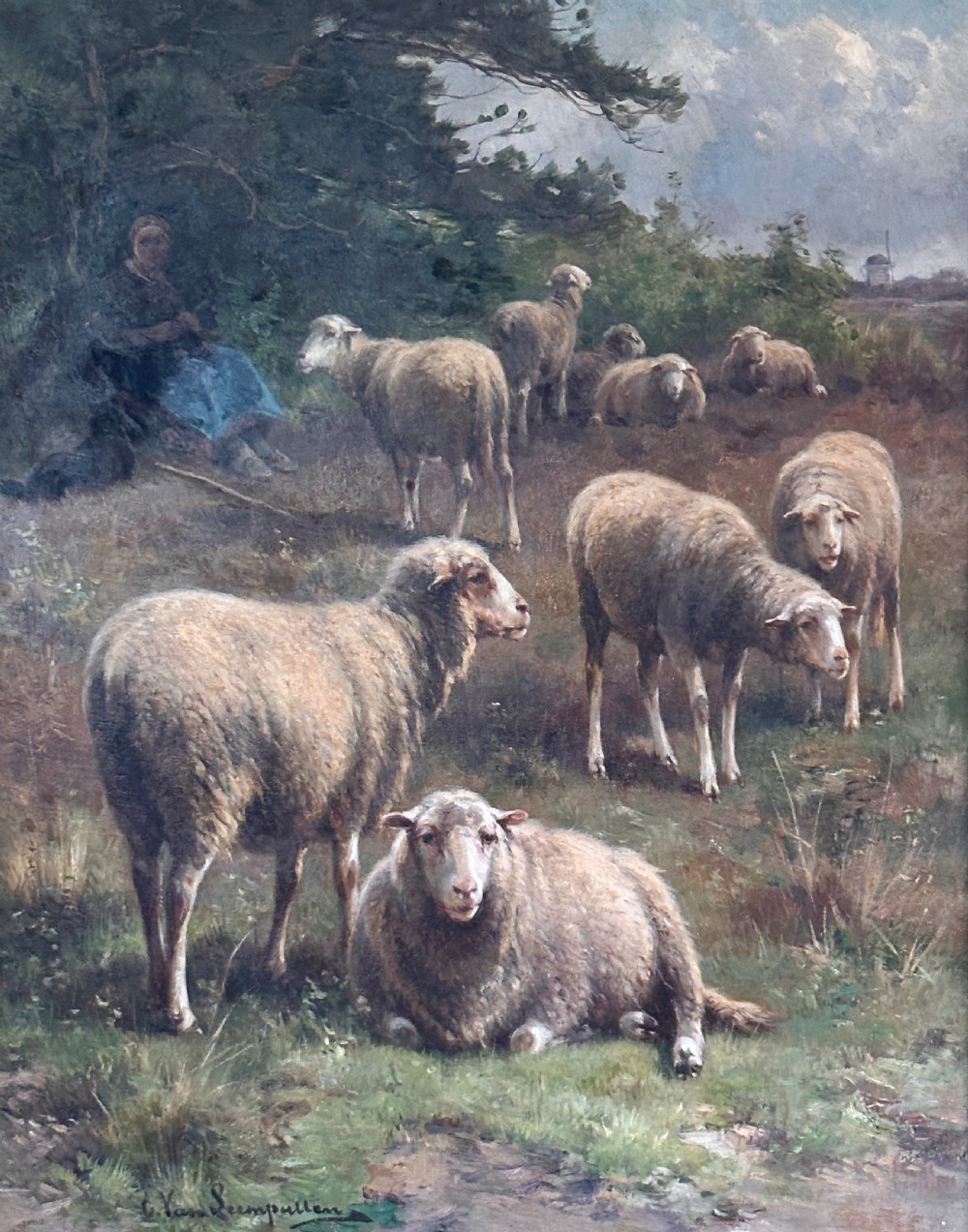 Oil on Canvas by Cornelius van Leemputten (1841-1902) View III