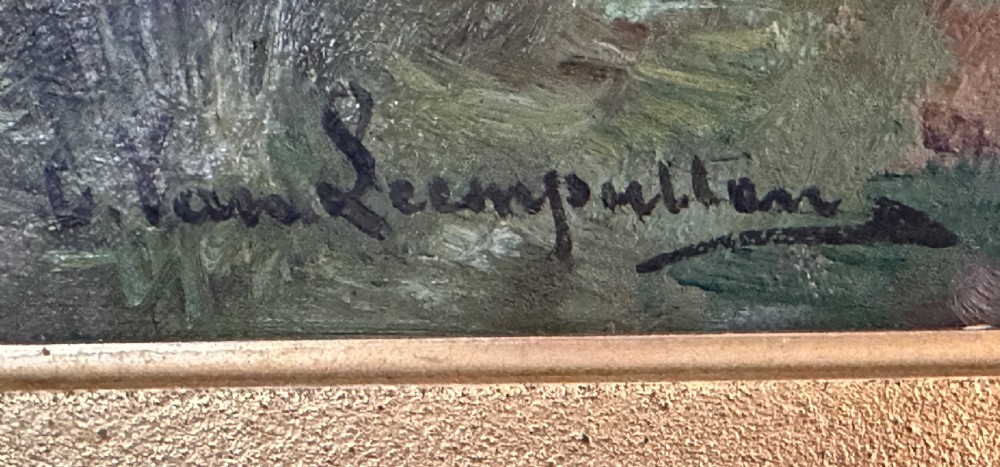 Oil on Canvas by Cornelius van Leemputten (1841-1902) View VI