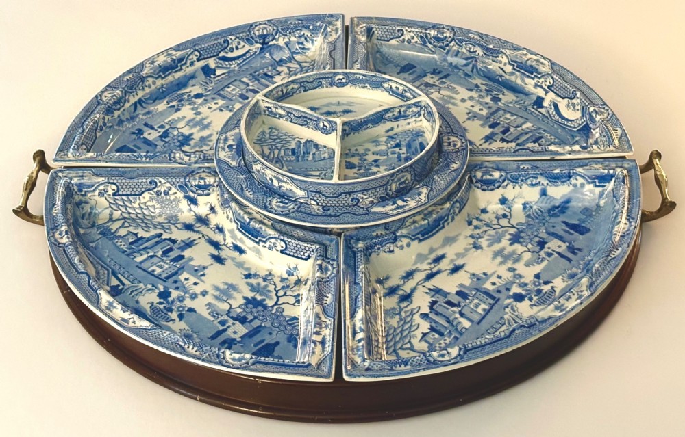 Spode Gothic Castle Supper Set, ca 1800 View II