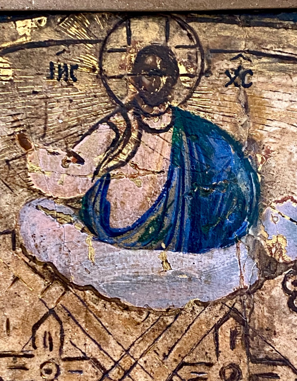 Russian Orthodox Icon depicting Saints  Alexander and  Irina. View XIII