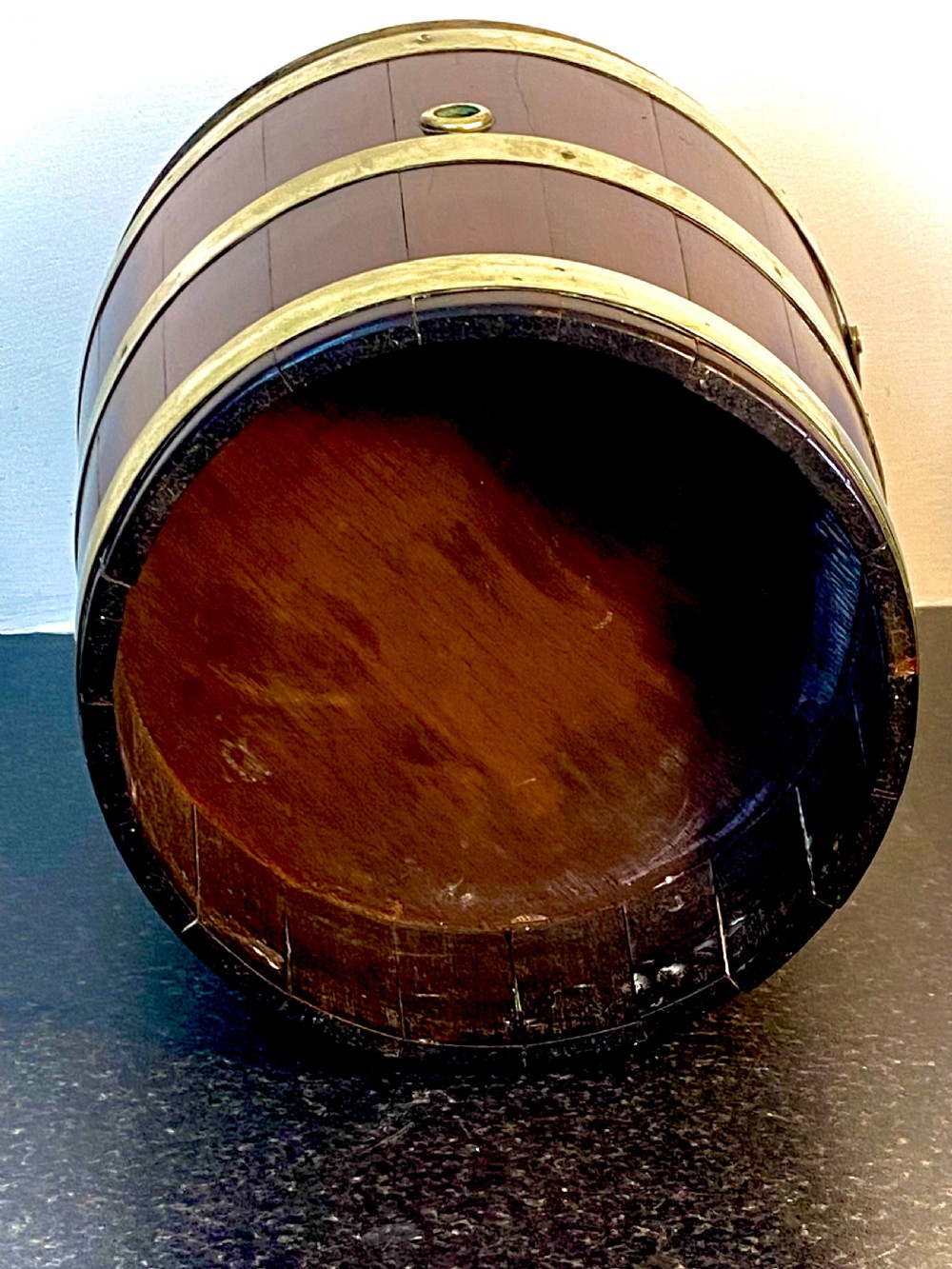 Georgian Irish Peat Bucket with Brass Liner View VII