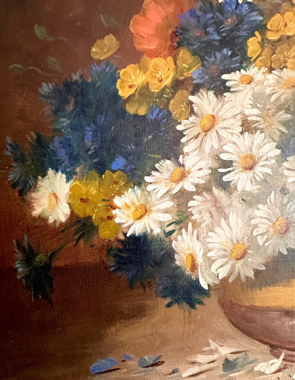 Oil on Canvas Depicting Floral Still Life View VI