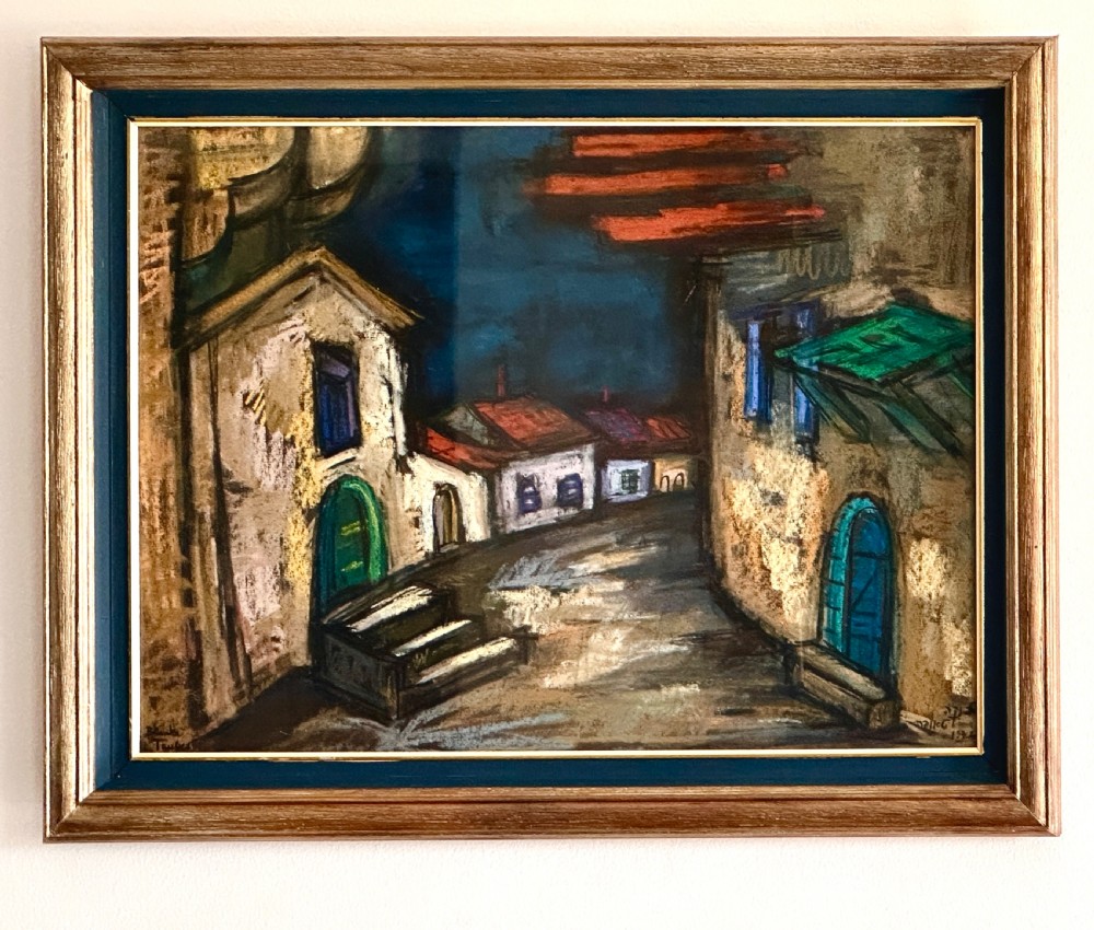 Pastel painting by Blanca Tauber  (1910-1989)