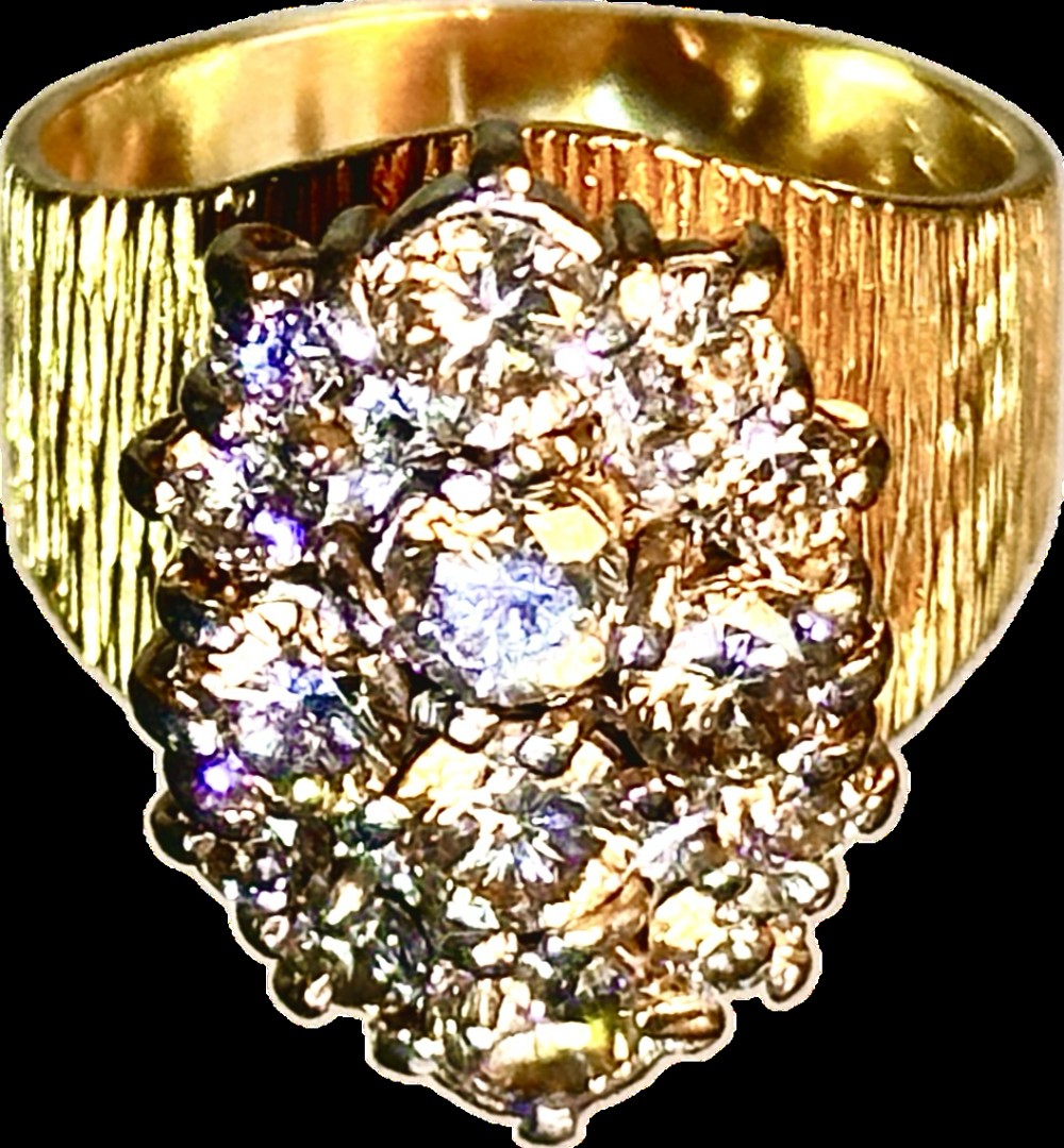 18ct Gold Diamond Cluster Ring