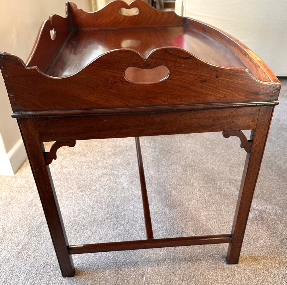 Regency Butlers Tray, low with Bow front. View IV