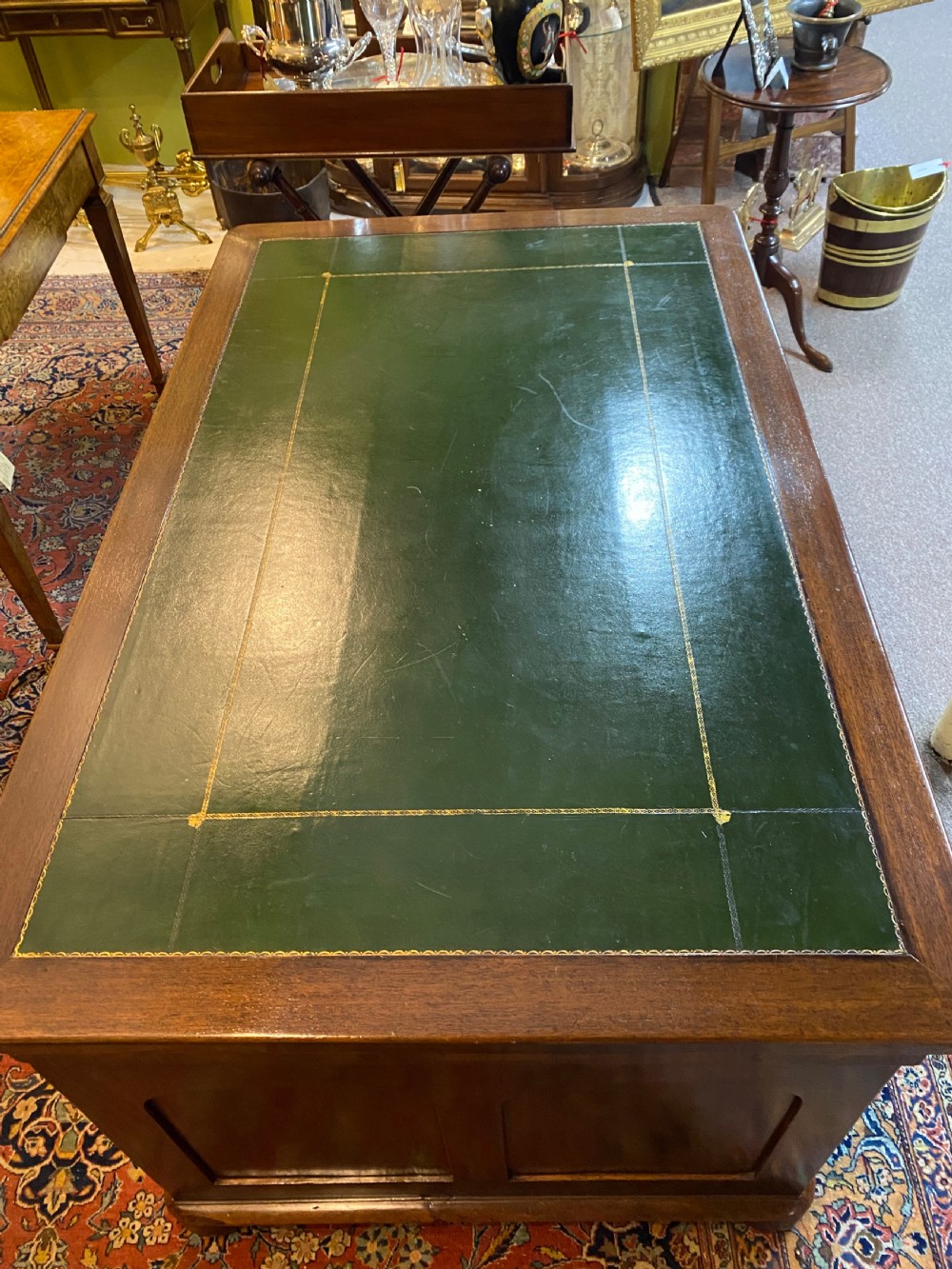 Partners Desk in Mahogany. View VIII