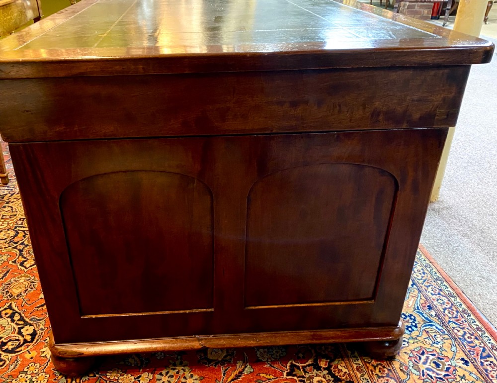 Partners Desk in Mahogany. View IX
