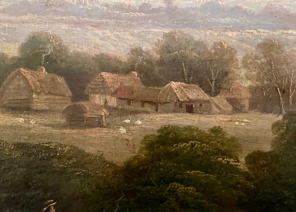 Large Oil on Canvas in the style of Constable View IV
