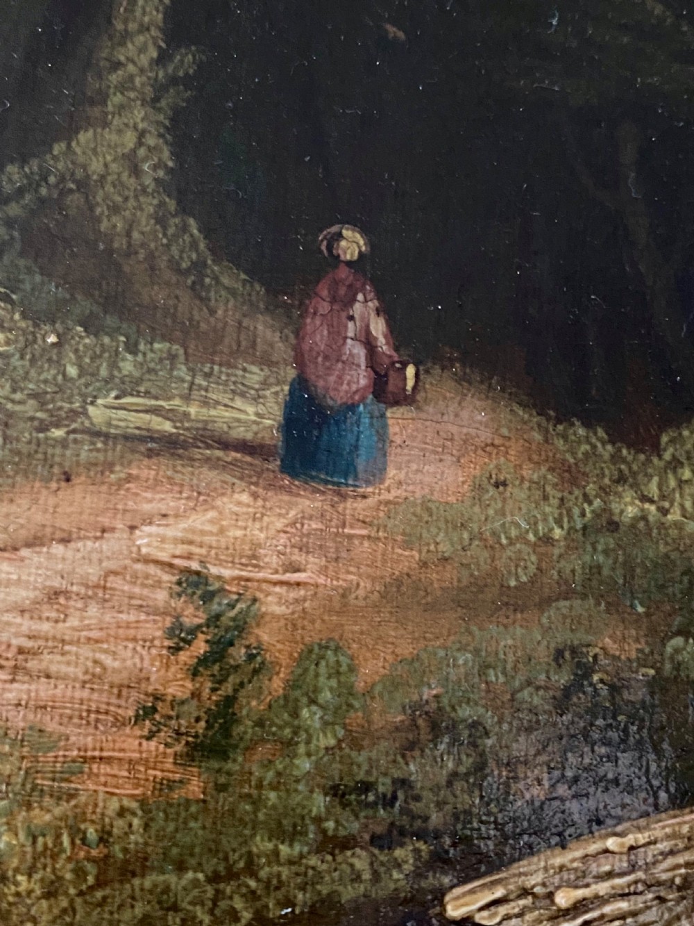 Large Oil on Canvas in the style of Constable View VI