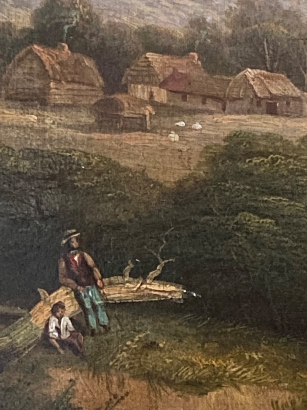 Large Oil on Canvas in the style of Constable View VII