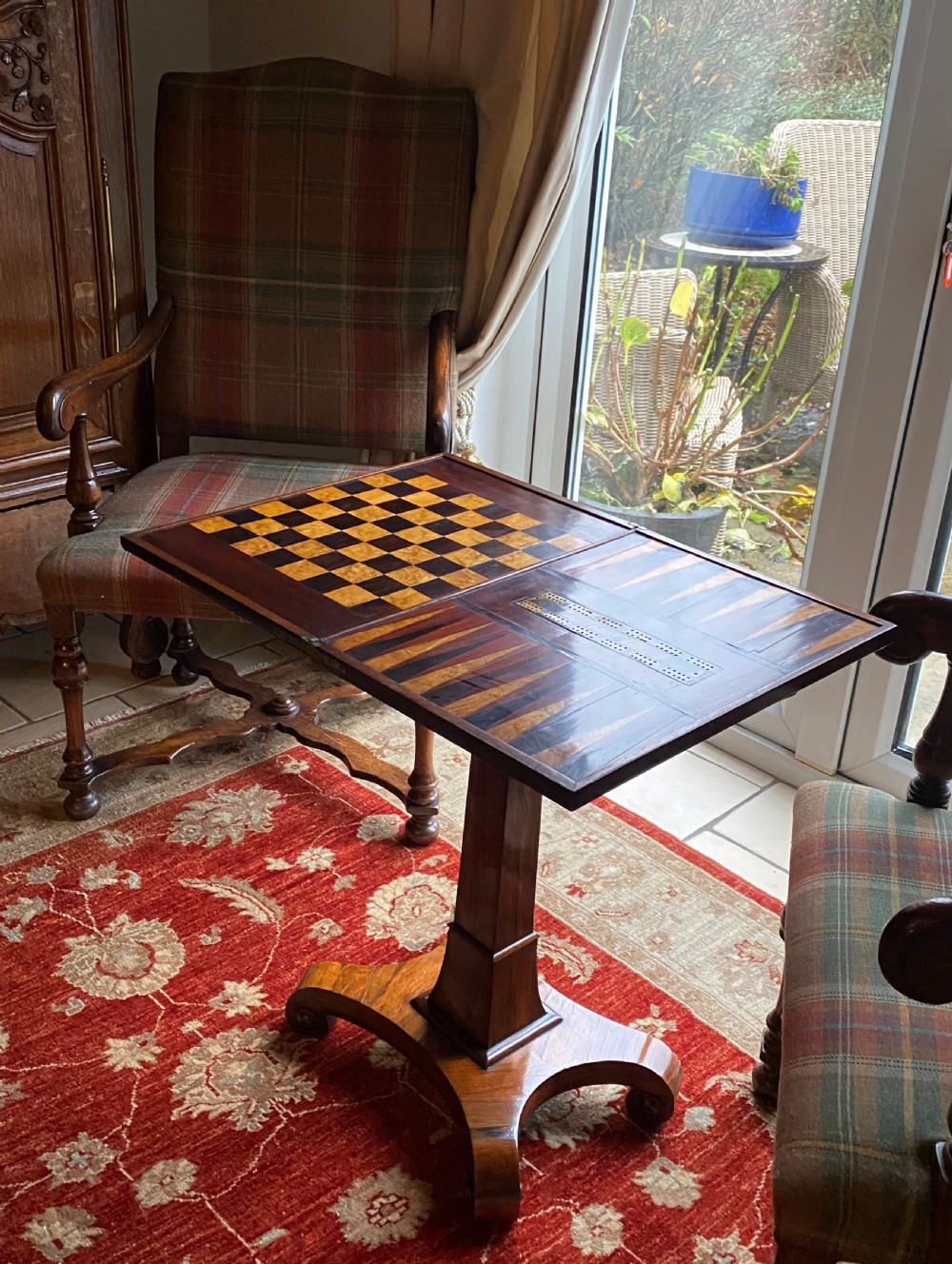 Regency Folding Games Table View X