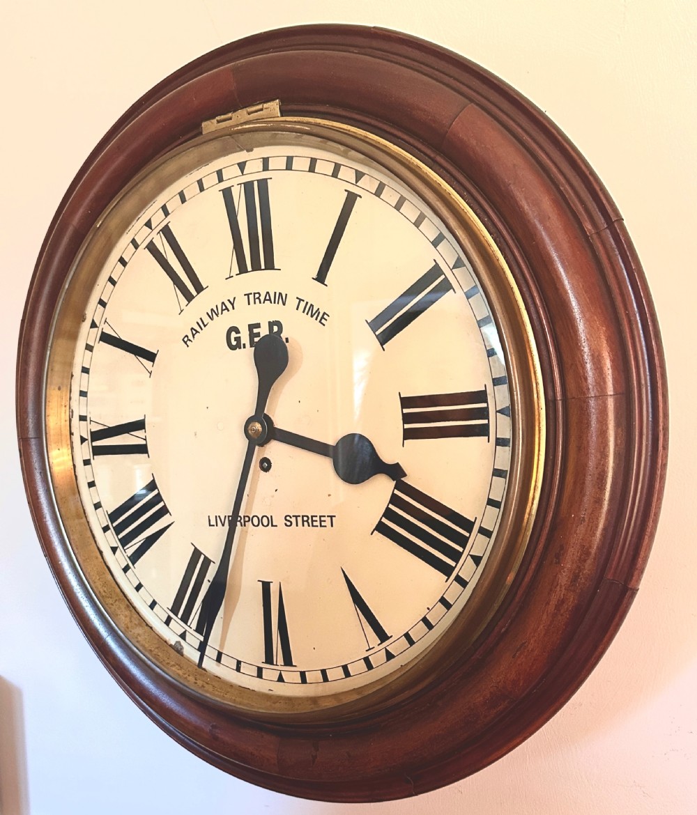 Railway Station Clock of Very Large Proportion, Circa 1880