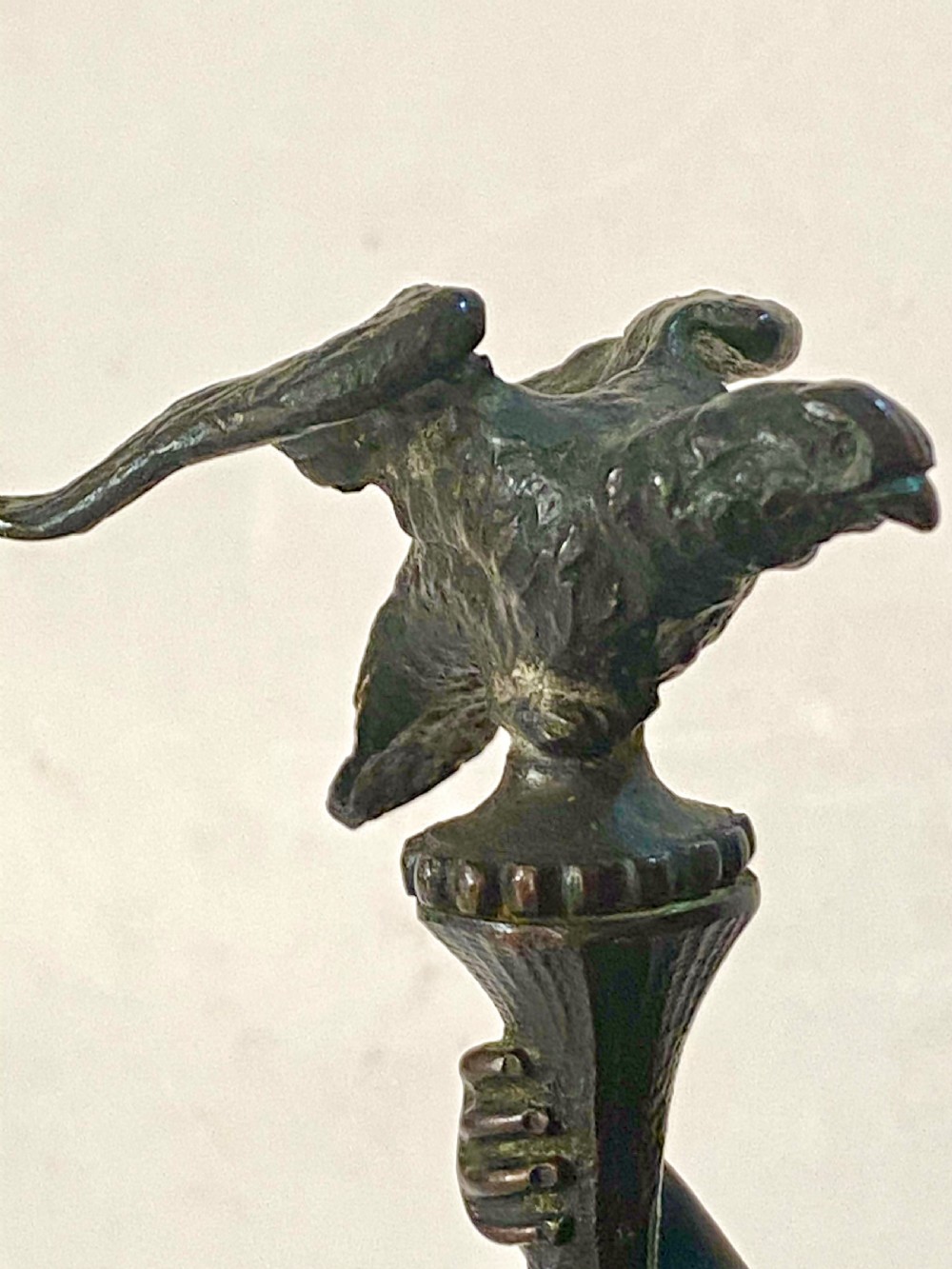 Grand Tour 18th Century Bronze Putto on Plinth. View VII