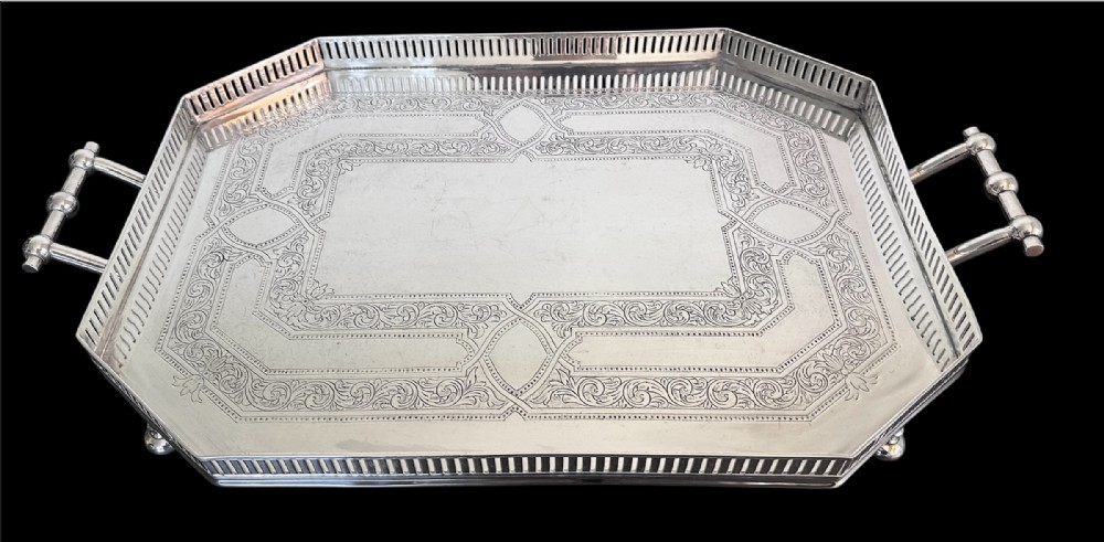 Silver Plated Gallery Tray