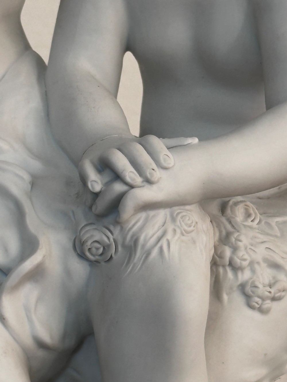 Bisque Porcelain Figure of Cupid and Psyche after Auguste Moreau View IX