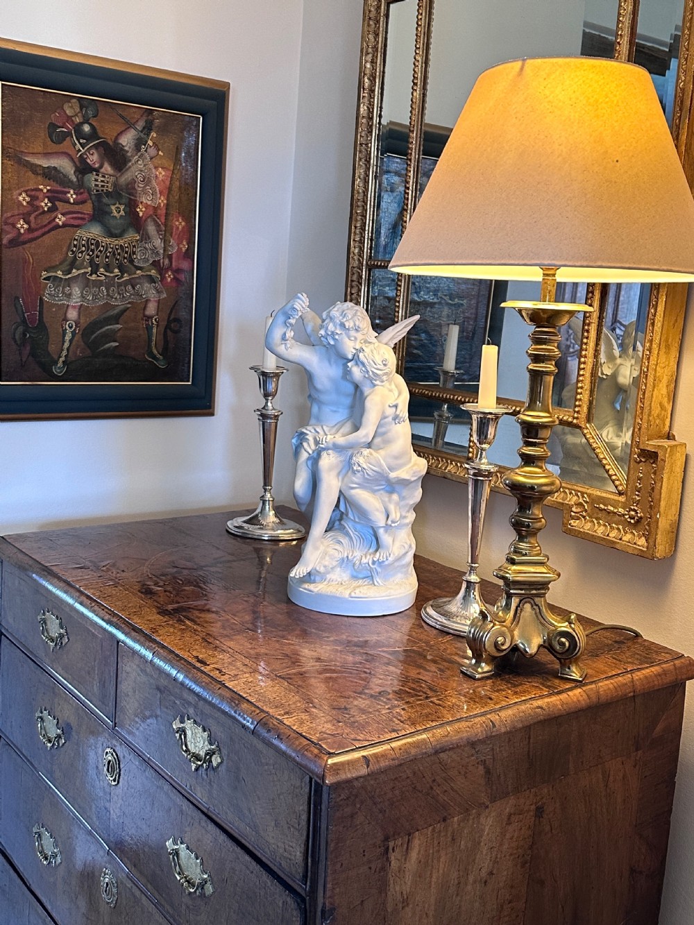 Bisque Porcelain Figure of Cupid and Psyche after Auguste Moreau View XXI