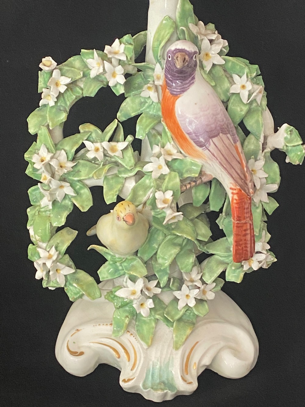 18th Century Derby Pair of Candelabra View V