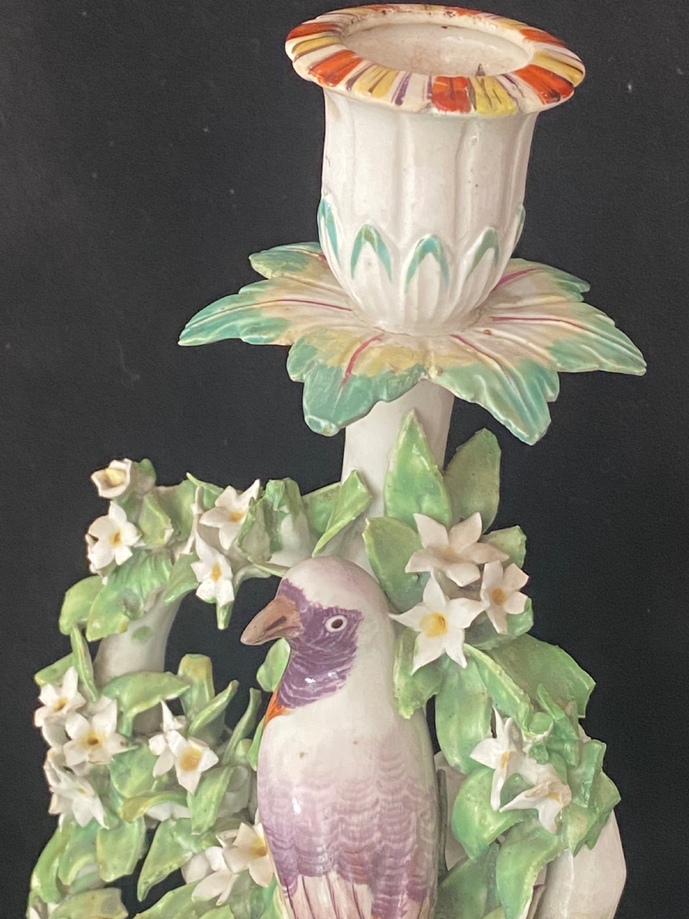 18th Century Derby Pair of Candelabra View VI