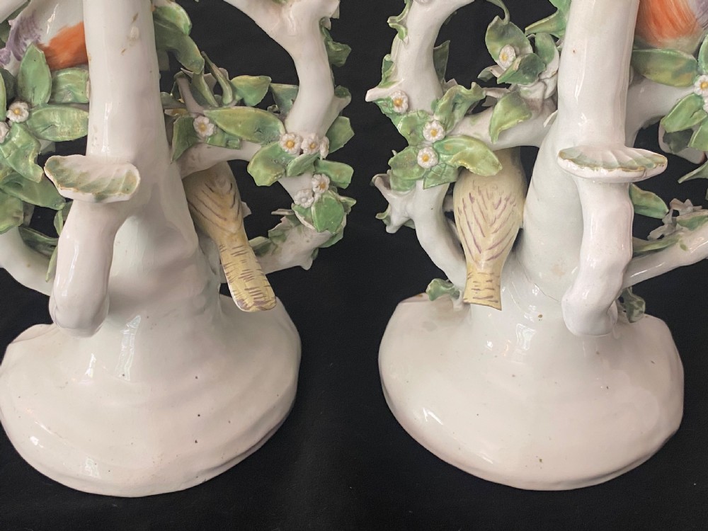 18th Century Derby Pair of Candelabra View XI