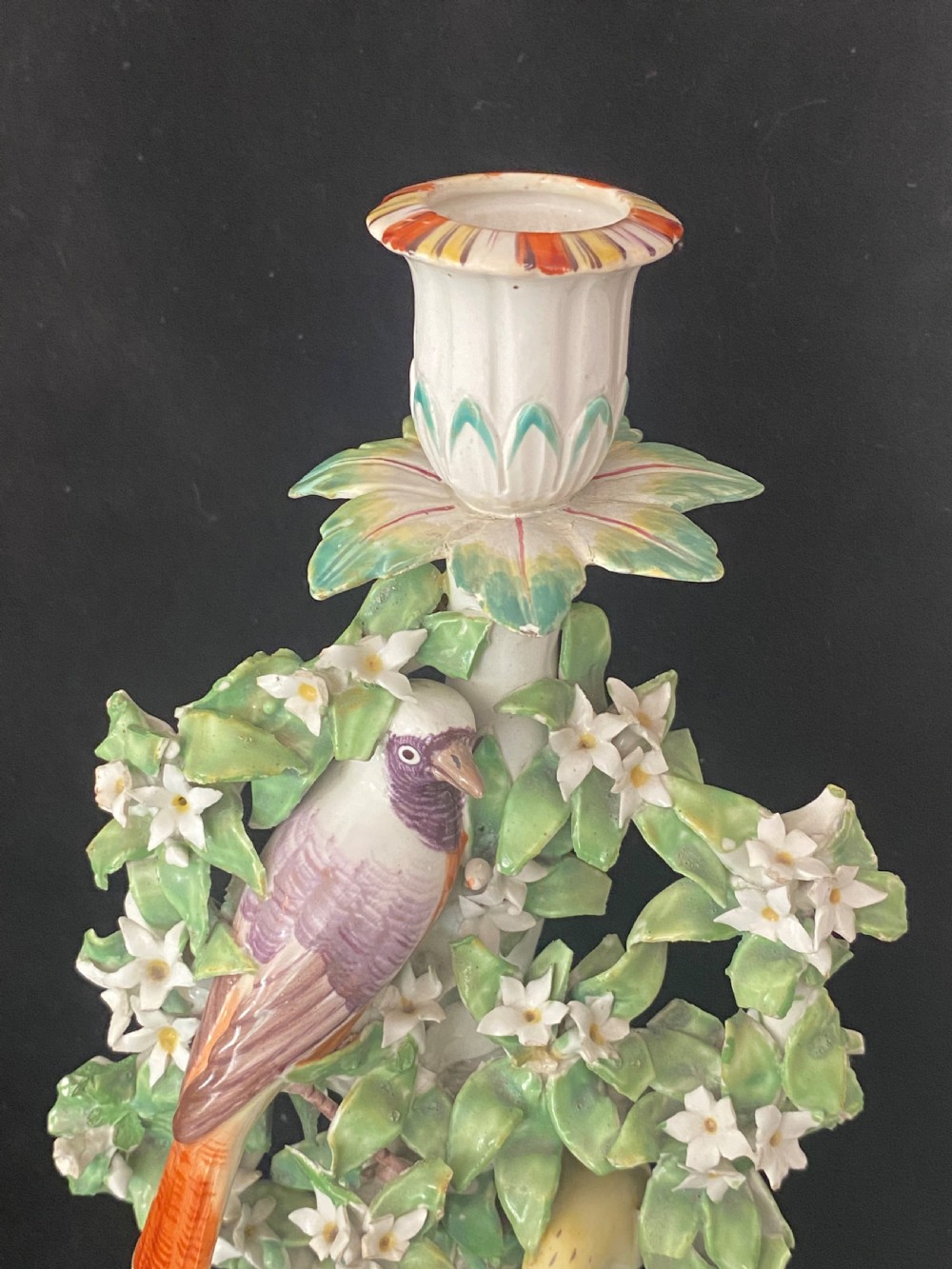 18th Century Derby Pair of Candelabra View XII