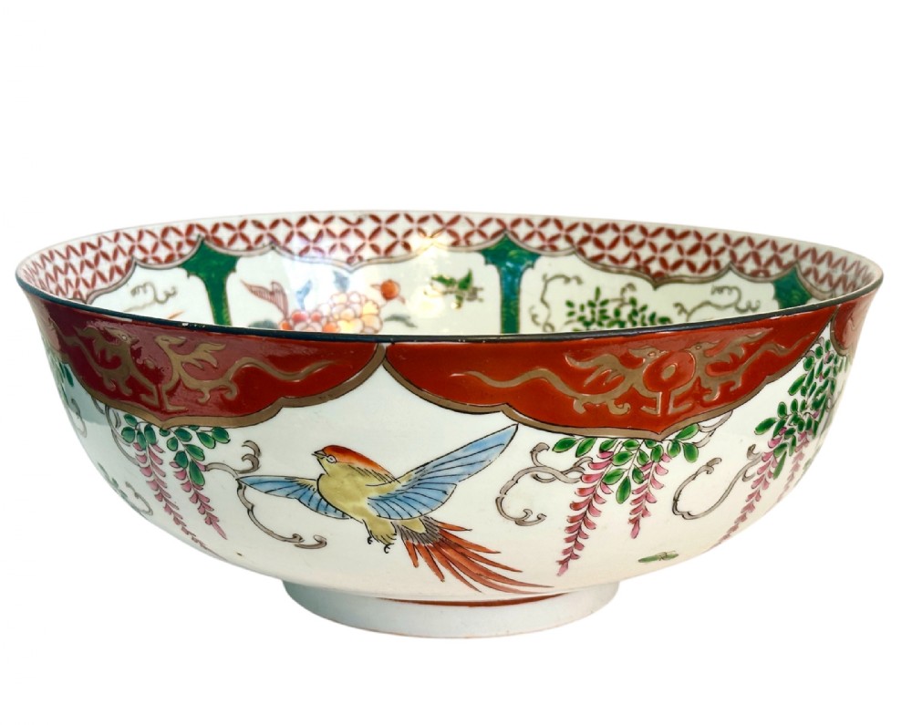 Chinese Famille Verte Footed Bowl, ca 1880
