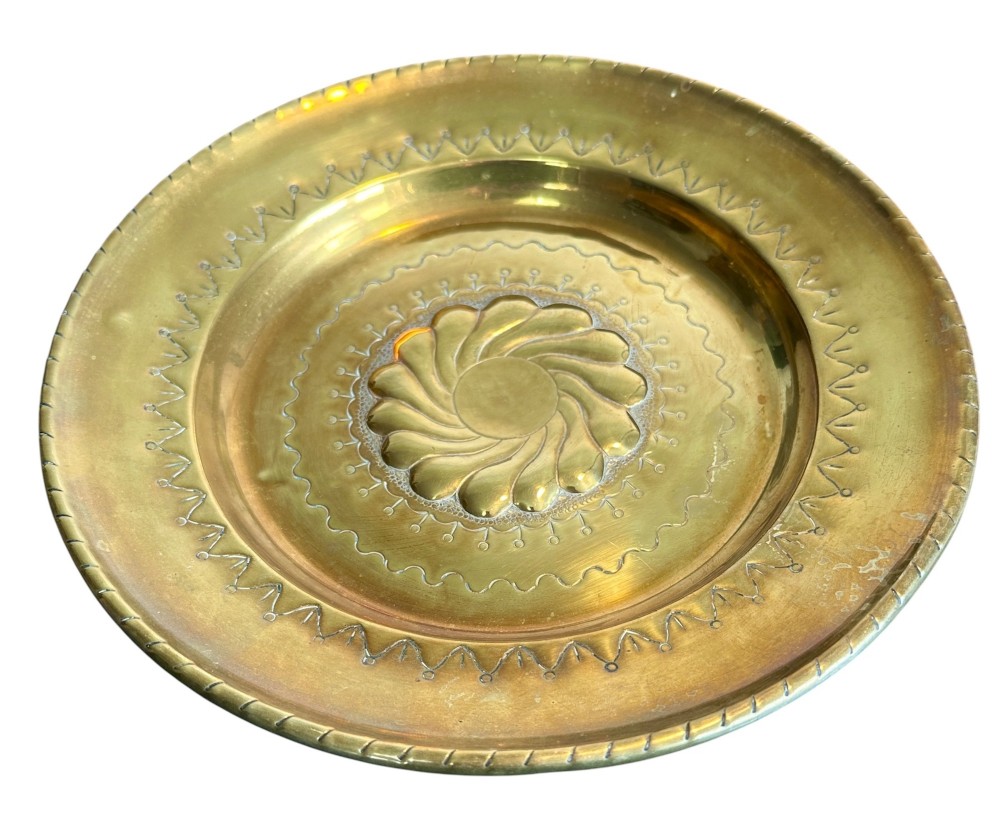 16th Century Brass Alms Dish