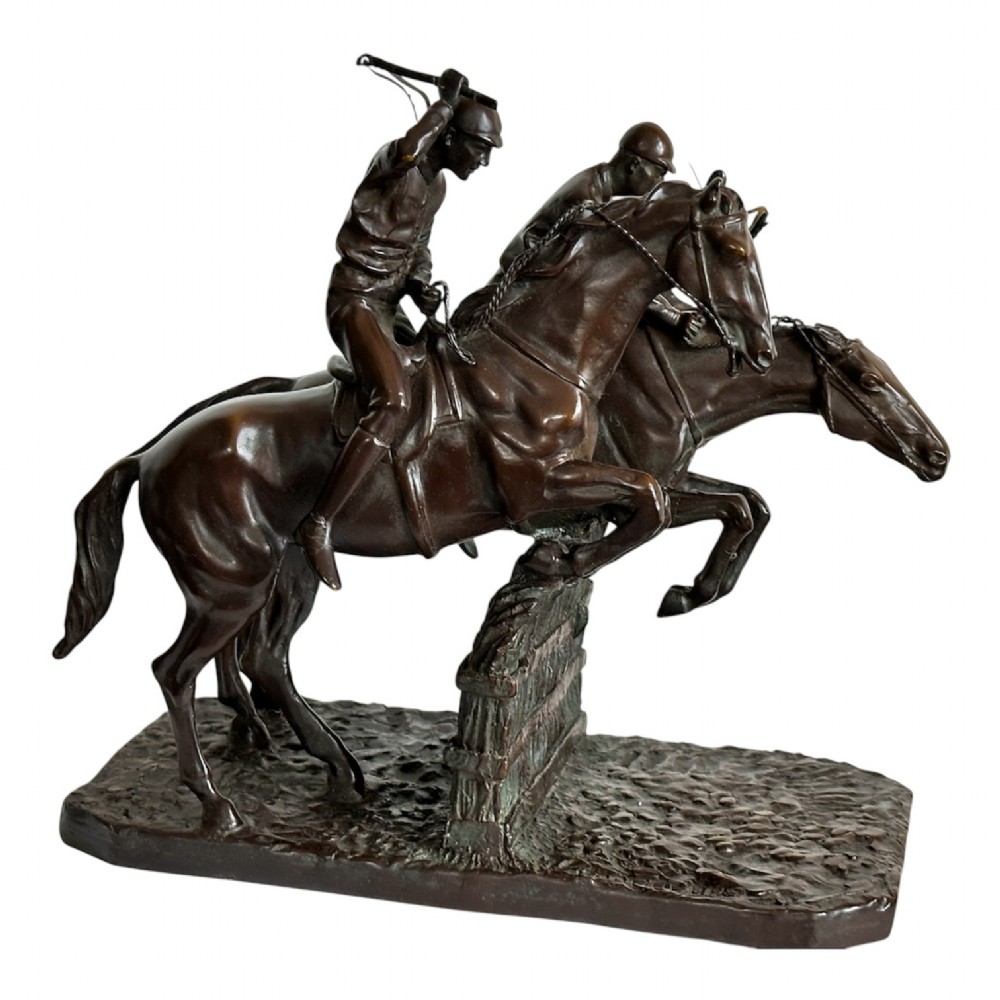 Bronze Racehorses after Isidore Jules Bonheur (1827-1907) View IV